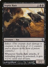 4x FOIL Septic Rats MBS  #055 MTG Magic English NM/Unplay uncommon UC card