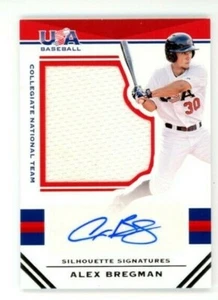 2017 Panini USA Baseball Stars & Stripes Jersey /49 Alex Bregman #90 Rookie Auto - Picture 1 of 2