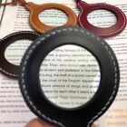 Simple Magnifier with Leather Case Portable Reading Magnifier  Reading Books
