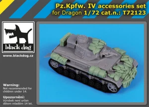Black Dog 1/72 PzKpfw IV Stowage Set for Dragon kits - Foto 1 di 1
