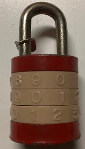 Vintage SIN No. 1,000 Three Digit Mini Combination Locker Barrel Lock USED - Picture 1 of 4