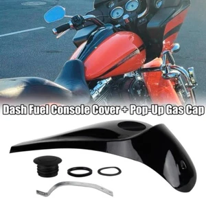 Consola de combustible para tablero Harley Touring Electra Glide + cubierta de tapa del tanque de gas 2008-up - Imagen 1 de 7