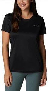 Columbia Women's Hike T-Shirt Black 2XL Short Sleeve Crew - Picture 1 of 10