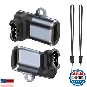 Charger Adapter for Garmin Watch, 2-Pack USB-C Charging Cable Adapter for Fen - Picture 1 of 5