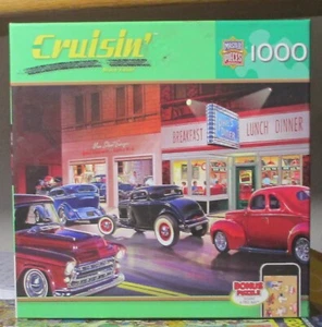 PHIL'S DINER - CRUISIN' BY BRUCE KAISER- Complete - MASTER PIECES PUZZLE - Picture 1 of 2