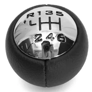Per Peugeot 307 308 3008 5008 807 407 Pomello Leva Del Cambio 6 Marce Nero - Picture 1 of 8
