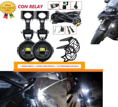 ✅✅ COPPIA FARI SUPPLEMENTARI LED FARETTI FENDINEBBIA 6000K BENELLI TRK 502 702 - Immagine 1 di 4