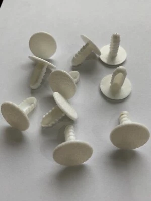 Silver Cross Kensington Balmoral Vintage Innenbett Pin Befestigungen x10 WEISS