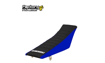 Cubierta de asiento Yamaha WR 450F 2016-2018 Enjoy Mfg lados azules/tepa plisada negra #84 Foto 1 de 4