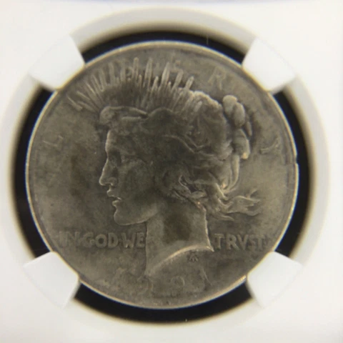 1921 Peace Silver Dollar High Relief NGC F 12 Certified F12 S1$ Cover