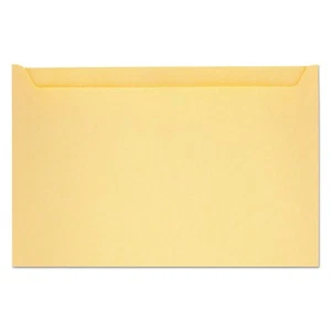 Quality Park Paper File Jackets 5" x 8 1/8" 28 lb Manila Buff 500/Box 63872 - Picture 1 of 2