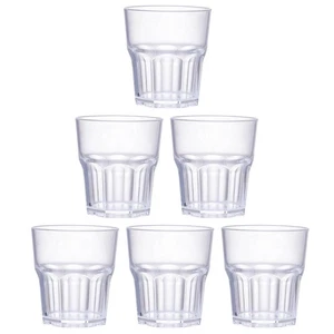 Vasos irrompibles de vidrio de chupito de 6 piezas tazas de whisky acrílico - Imagen 1 de 12