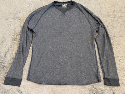 Under Armour UA Thermal Waffle Crew 2.0 Shirt Mens 2XL XXL Blue Long Sleeve Knit - Image 1 of 4
