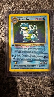 1999 POKEMON BASE SET 1ST EDITION SHADOWLESS BLASTOISE HOLO #2/102 - Image 1 of 4