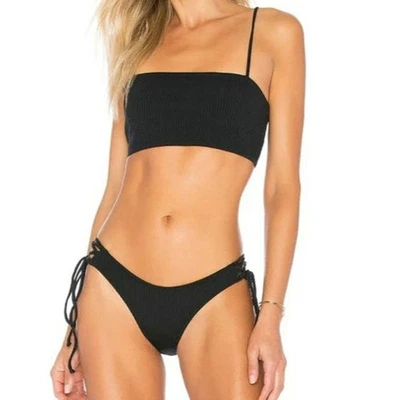 Minimale Animale The Cove Rib Top and Wall Street Rib Bottom black size small - Image 1 of 4