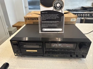 AIWA AD-F910 - 3-Head Tape Cassette Deck - Serviced - Black - Boxed - VGC - HIFI - Bild 1 von 12