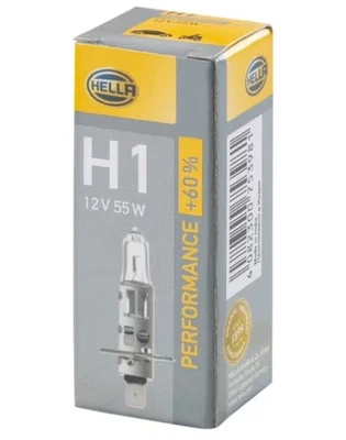 Bombilla Hella H1 8GH 223 498-211 Halógena Lámpara  Performance + 60% - 12V - - Imagen 1 de 3