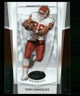 2007 Leaf Certified Materials Tony Gonzalez #142 - Image 1 of 2