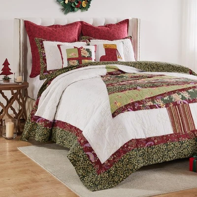 Greenland Home Christmas Tree Cotton Quilt Set, 2-Piece Twin/XL, Holiday - Image 1 of 4