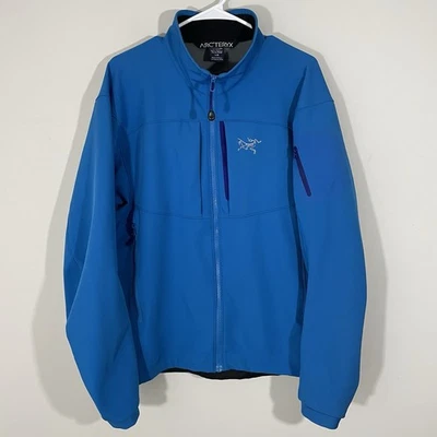 Arcteryx Gamma MX Jacket Mens Size Large Bright Blue & Purple Trim Hornets Color - Image 1 of 4