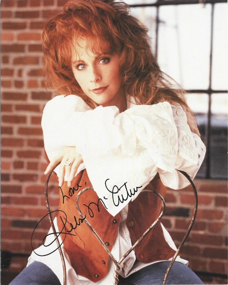 Reba McEntire Official Vintage Autographed Signed Photo (Pre-printed) - Image 1 of 1