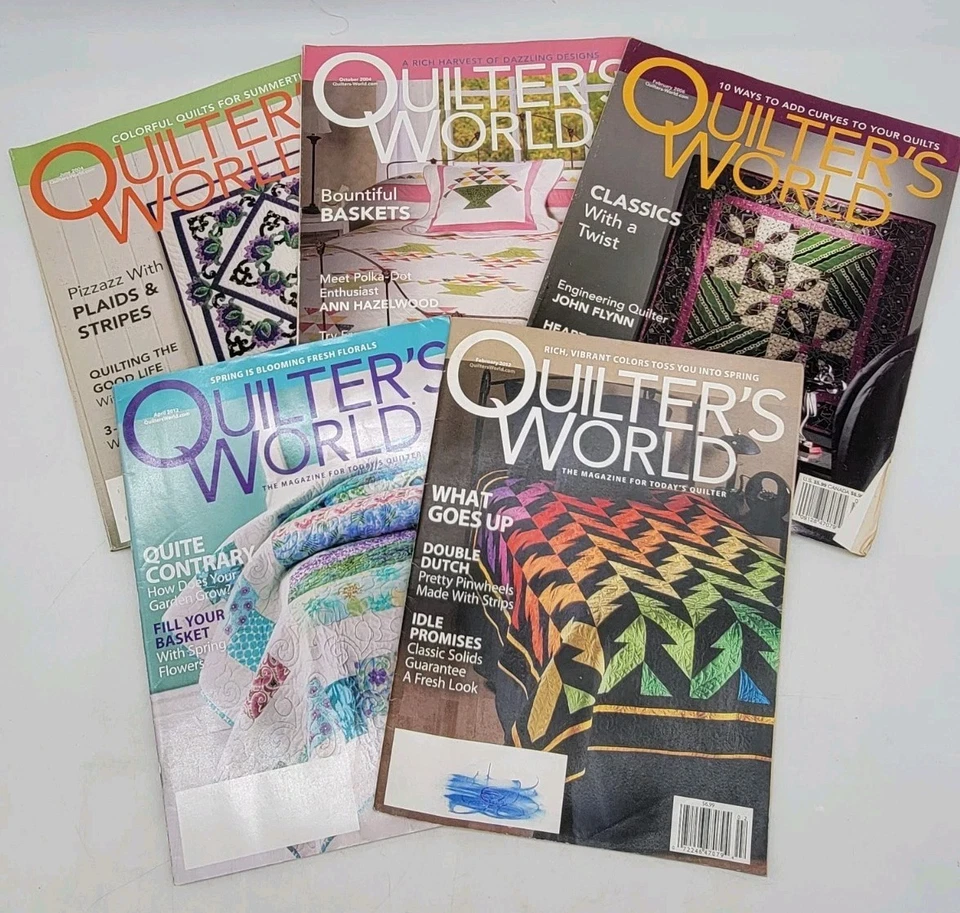 Quilters World Magazine Lot Of 5 Years 2004, 2006, And 2012 - Image 1 of 1