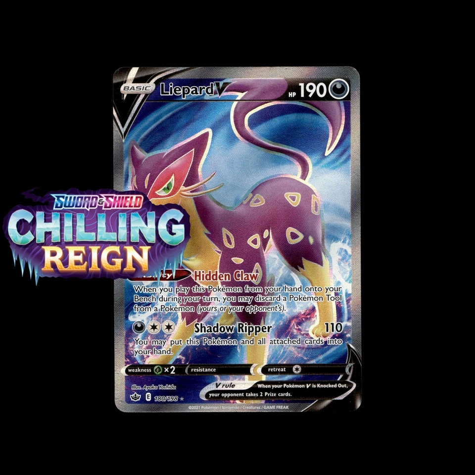 Chilling Reign Pokemon Cards! Holo/Reverse Holo Vmax V Secret Rare Full Art Card - Image 1 of 1