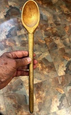 Cuchara mezcladora de cocina de madera publicitaria vintage de Kellogg's 13" Primitive Country Foto 1 de 4