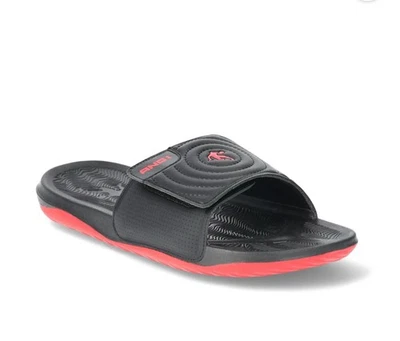Sandalias deportivas ajustables AND1 para hombre negras/rojas talla 7 cómodas Foto 1 de 4