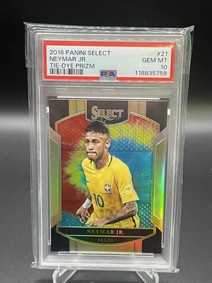 Neymar Panini Select 2016 Tie-Dye /30 PSA 10 - Image 1 of 2