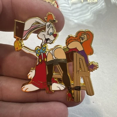 Jessica Rabbit Receiving A Spanking From Roger Fantasy Pin LE 50 Pin White Panty - Image 1 of 4