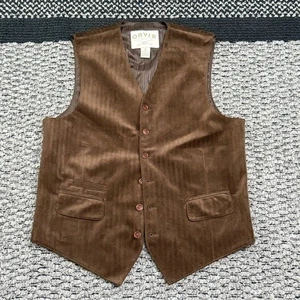 Orvis Men’s Brown Corduroy Herringbone Vest M Heritage Country Gentlemen Style - Picture 1 of 6