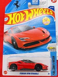 NEU Hot Wheels 2025 -Mainline-J Case~Ferrari SF90 Stradale•rot (RAR) UNGEÖFFNET - Bild 1 von 3