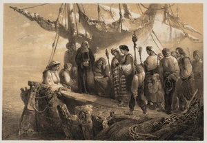 Dalmatinische Wallfahrer. Pilgerfahrer, Lith. Romantik Unbekannt (19.Jhd) - Picture 1 of 5