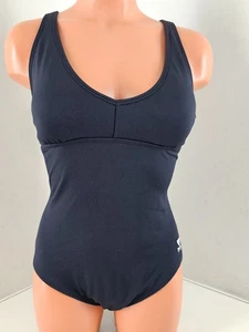 Nuevo traje de baño de una pieza TYR negro liso halter twist controlfit talla 8 - Imagen 1 de 10