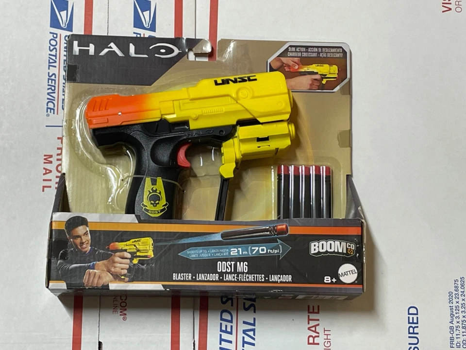 NEW RARE Halo UNSC Boomco Magnum ODST M6 Blaster Dart Gun Sealed and CRISP - Image 1 of 4