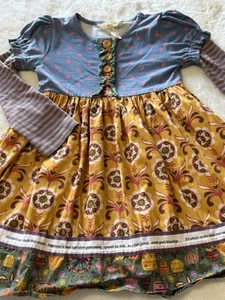 Matilda Jane Girl’s Size 4 X-Small XS Floral Print Ruffled Girls Dress Outfit - Picture 1 of 4