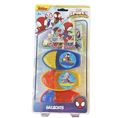 Disney Jr Marvel Spider-Man Spidey & Amazing Friends veleros juguete de baño flotante Foto 1 de 4