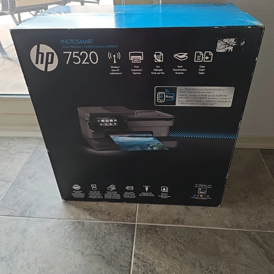 HP Photosmart 7520 All-In-One Inkjet Printer