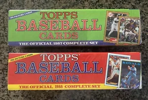 Confezione da 2: set completi Topps Baseball 1987 e 1988 - sigillati in fabbrica - Foto 1 di 6