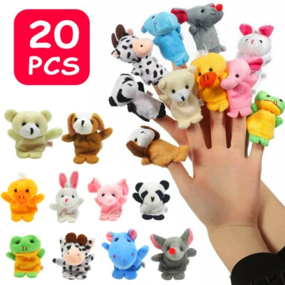 20pcs Cute Animal Finger Puppets Baby Nursery Children Kids Story Time Play Toy - image 1 of 4
