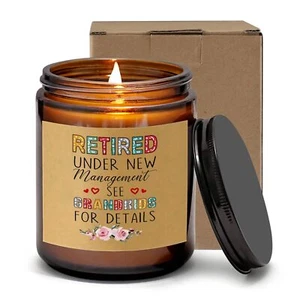 Retirement Gifts Scented Candle for Women MenRetired Coworkers Teacher Retire... - Picture 1 of 7