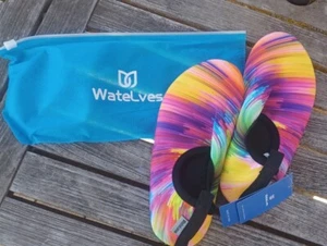 WateLves Water Shoes Aqua Socks Quick Dry Beach Swim Sunset Size 36/37 (6/7) NEW - Picture 1 of 3