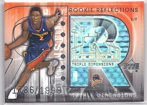 2003-2004 Triple Dimensions Mickael Pietrus Rookie Riflessi RC #1786/1999 - Foto 1 di 2