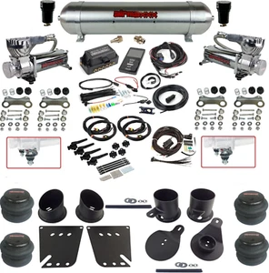 Complete Air Ride Suspension Kit 27695 Air Lift 3/8 3H Chrm 580 For Impala 58-64 - Picture 1 of 24