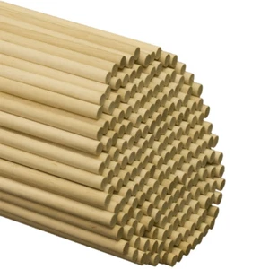 Wooden Lollipops and Cake Dowel Rod, 1/4" Diameter X 12" Length (Pack of 100) - Picture 1 of 12