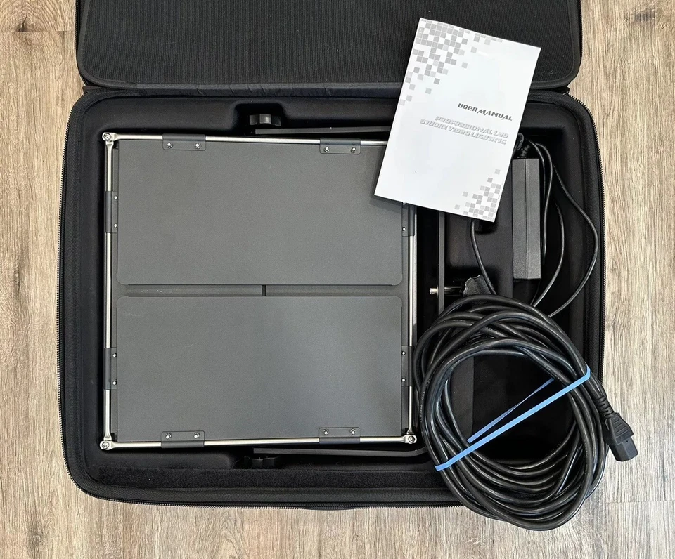 Fotodiox Pro LED-1024ASL LED Photography Light Panel 12”x12” 5600k Travel Case - Image 1 of 4