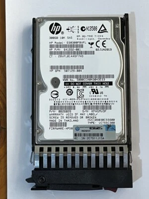 HP 507127-B21 507284-001 300GB 10K SAS 2.5" HDD ENT - NEW BULK - Image 1 of 3