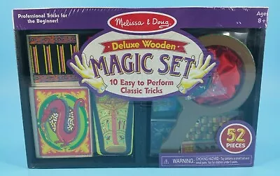 NEW SEALED MELISSA DOUG Deluxe Wooden MAGIC SET 10 Tricks Beginner Easy Magician - Image 1 of 4