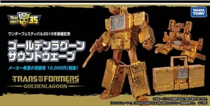Takara Tomy Official Transformation Robot Soundwave Golden Lagoon Autobot Figure - Picture 1 of 11